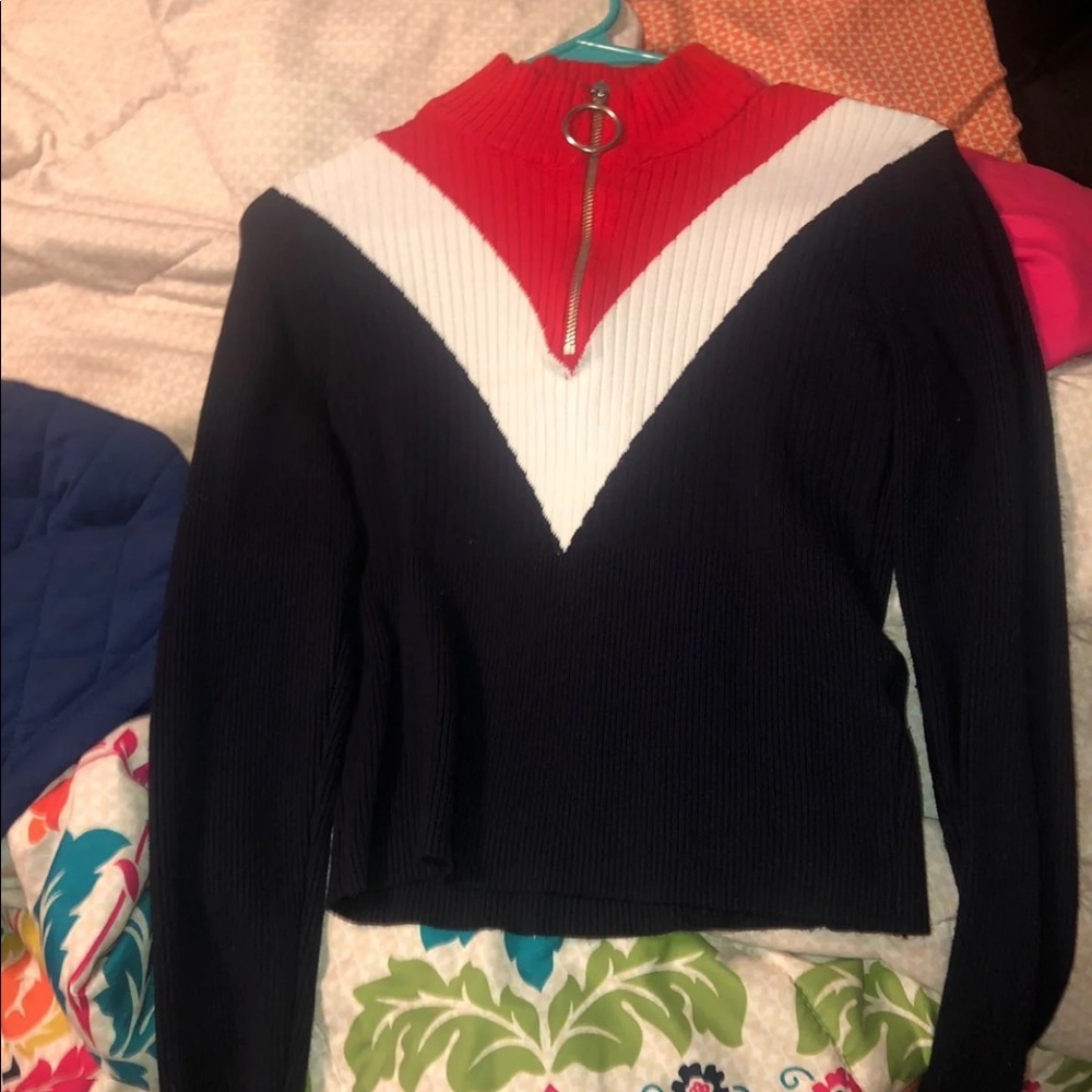 h&m crop sweater